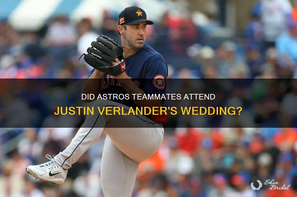 did the astro players go to verlander wedding