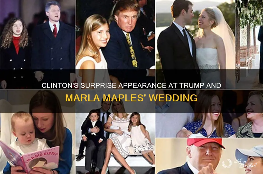 did the clinton go to marla maples wedding to trump