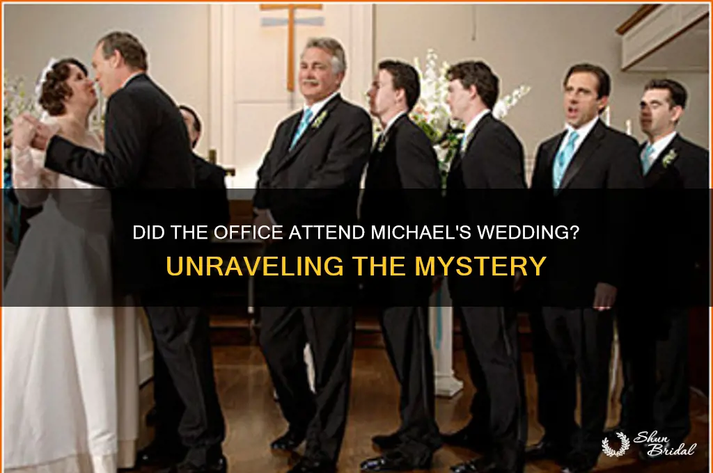 did the office go to michaels wedding