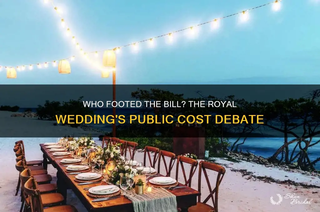 did the public pay for the royal wedding