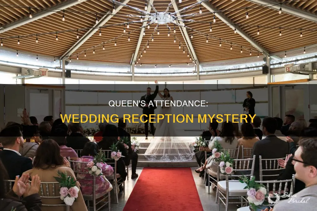 did the queen attend the wedding reception