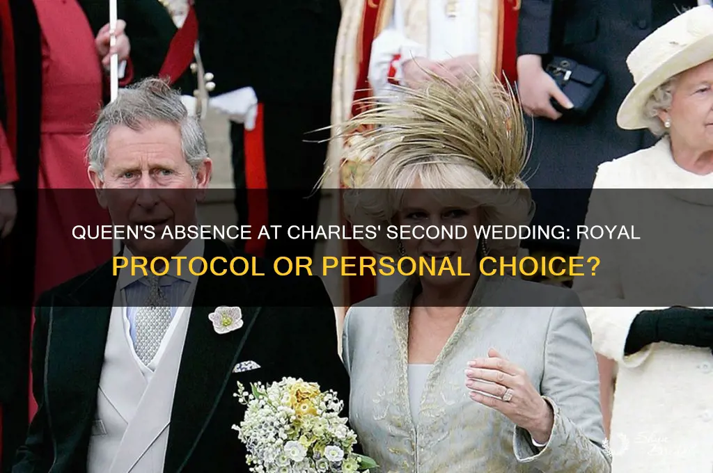 did the queen go to charles second wedding