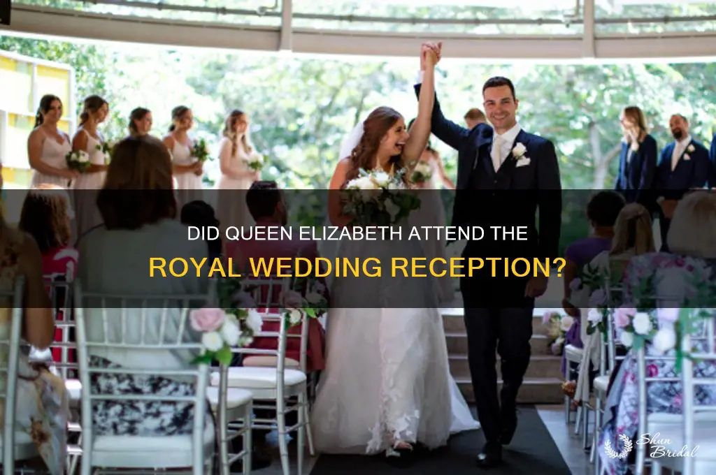 did the queen go to the wedding reception