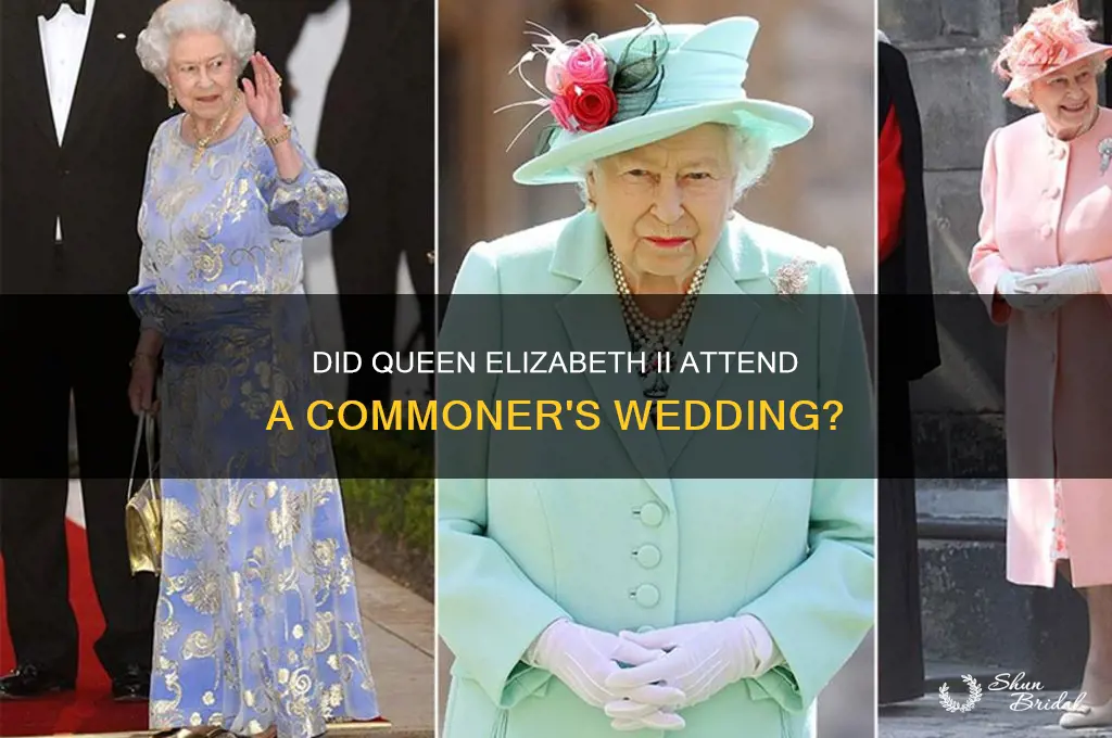 did the queen really go to a wedding