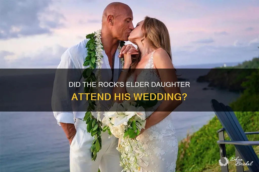 did the rocks older daughter go to wedding