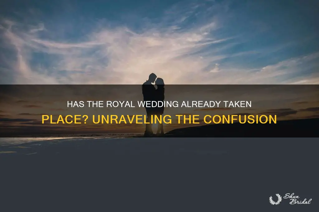 did the royal wedding already happen