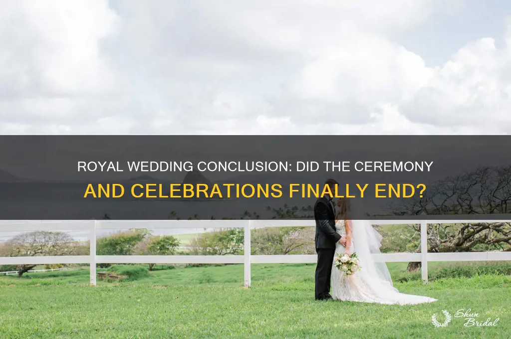 did the royal wedding finish