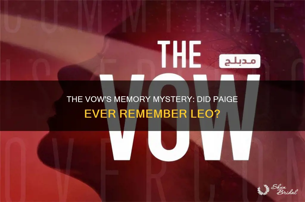 did the woman from the vow regain her memory