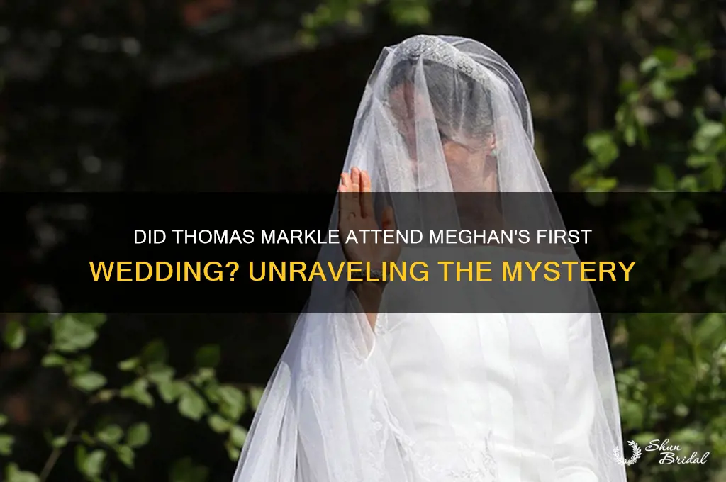 did thomas markle go to megans first wedding