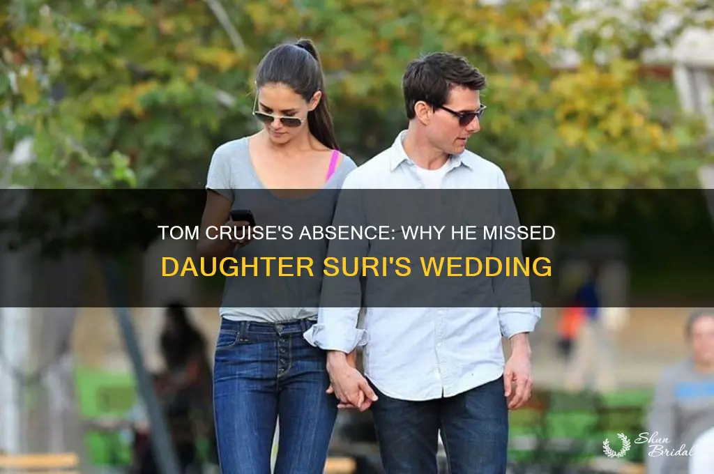 did tom cruise go to his daughters wedding