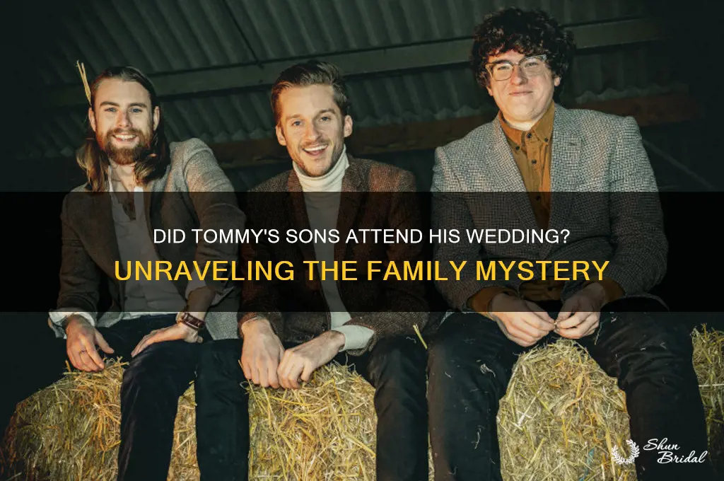 did tommys sons go to his wedding