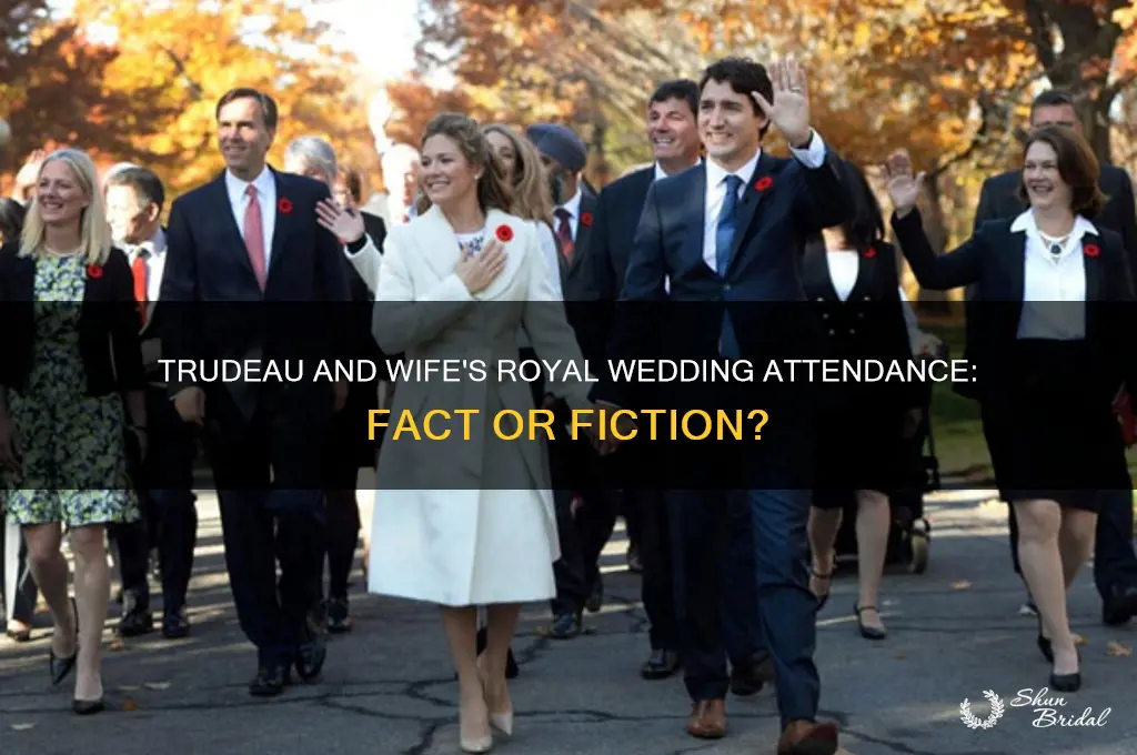 did trudeau and wife come to the royal wedding