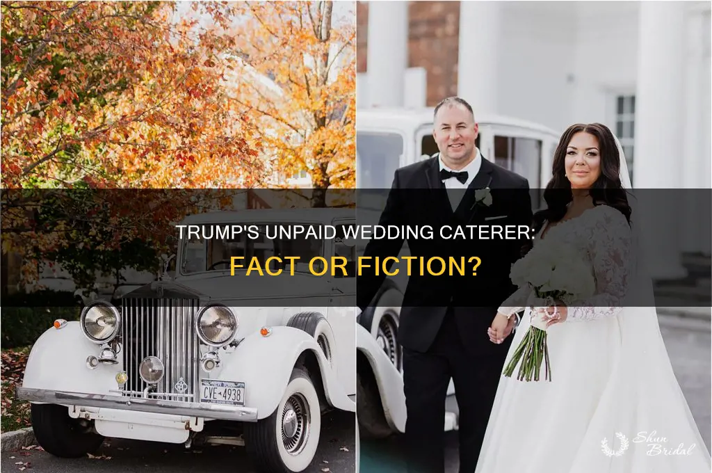 did trump not pay his wedding caterer
