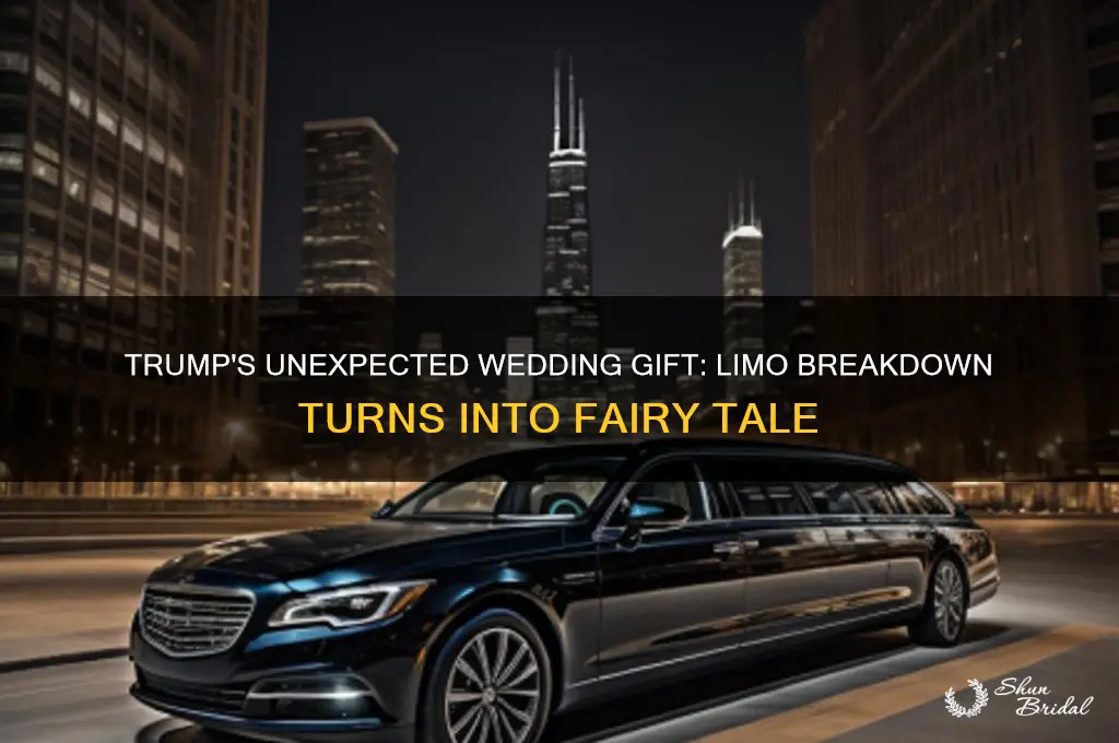 did trump pay for couples wedding when limo broke down