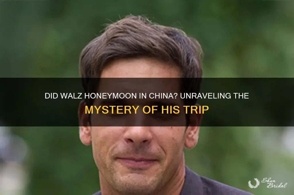 did walz go to china on his honeymoon
