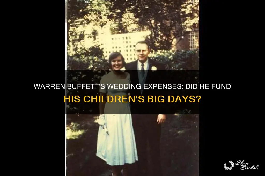 did warren buffett pay for his children