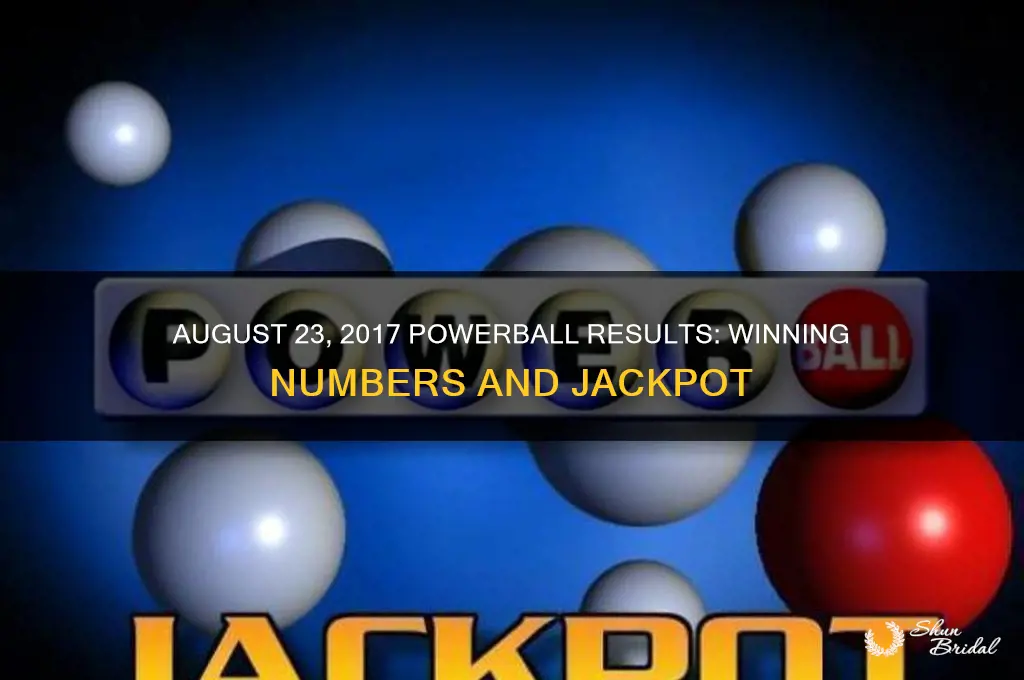 did wed 8-23-17 powerball go