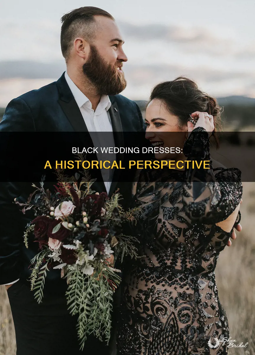 did wedding dresses used to be black