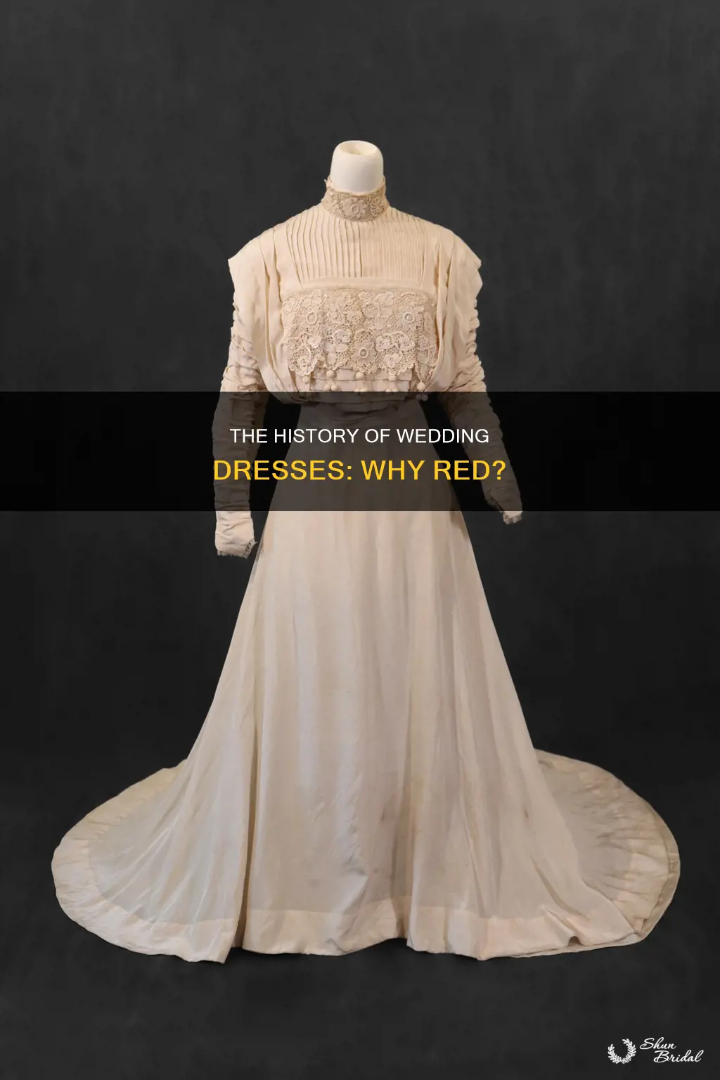 did wedding dresses used to be red