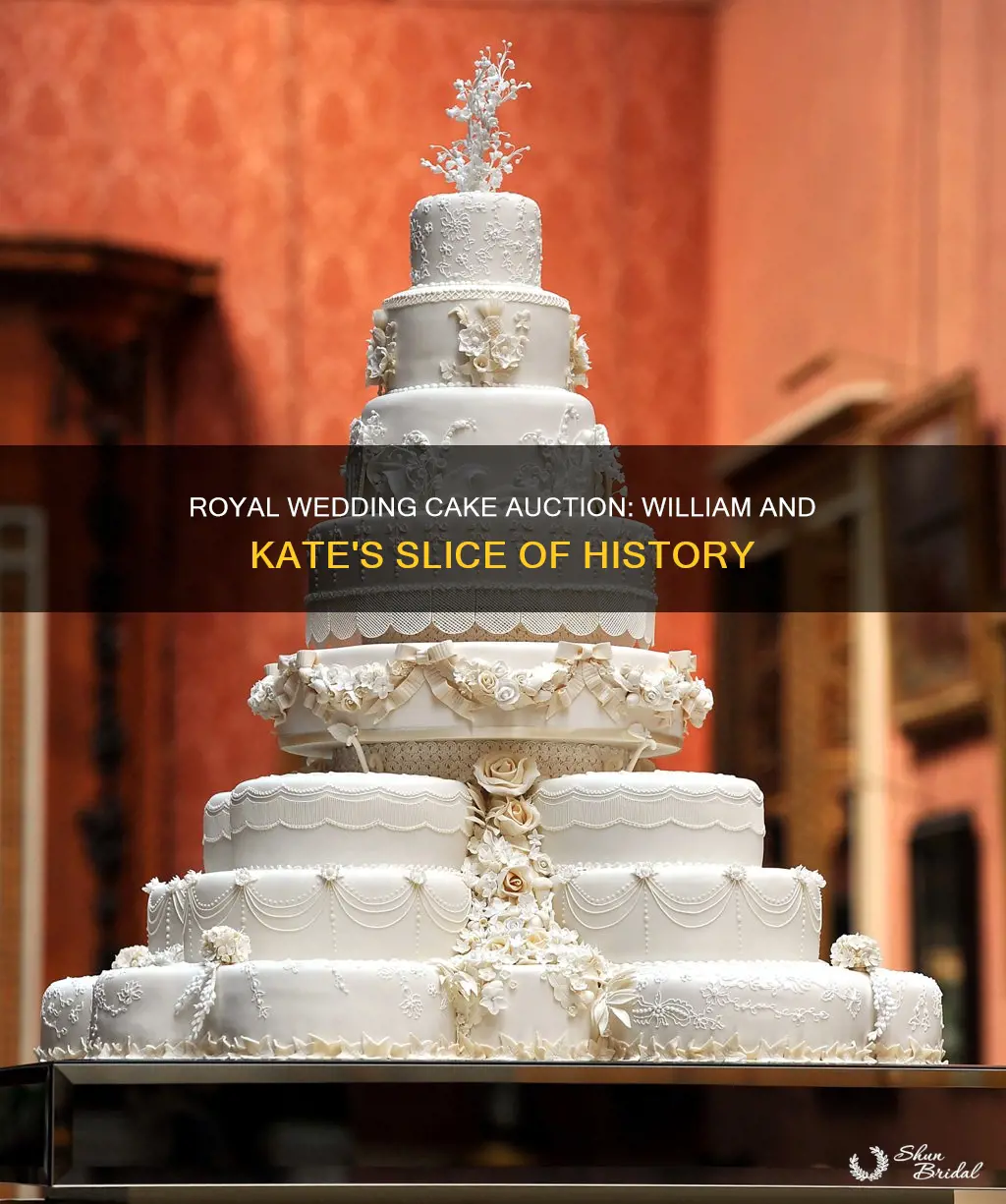 did william and kate auction their wedding cake