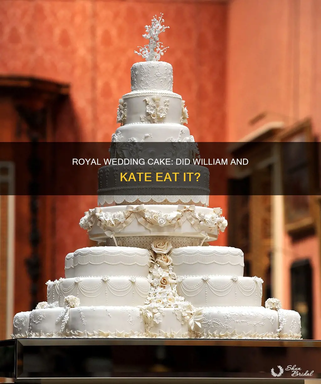 did william and kate eat their wedding cake