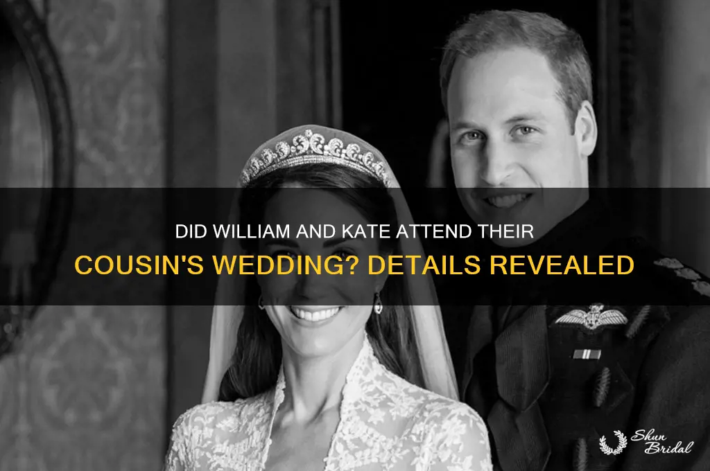 did william and kate go to cousins wedding