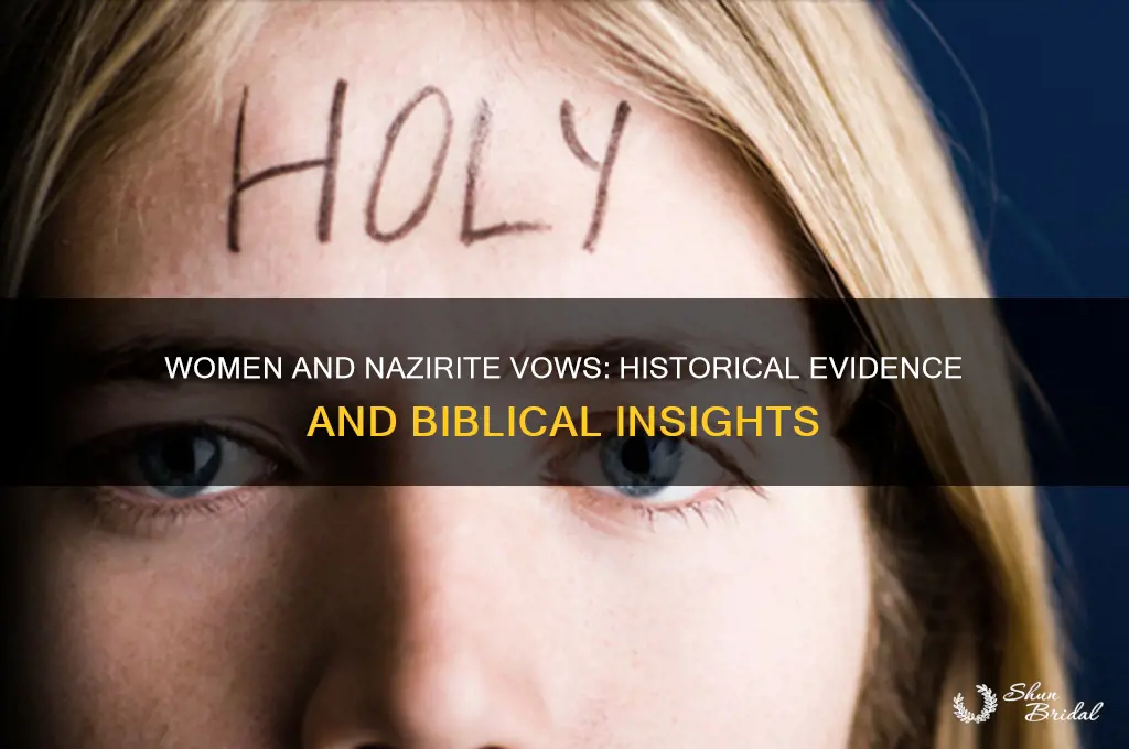 did women ever take nazirite vows