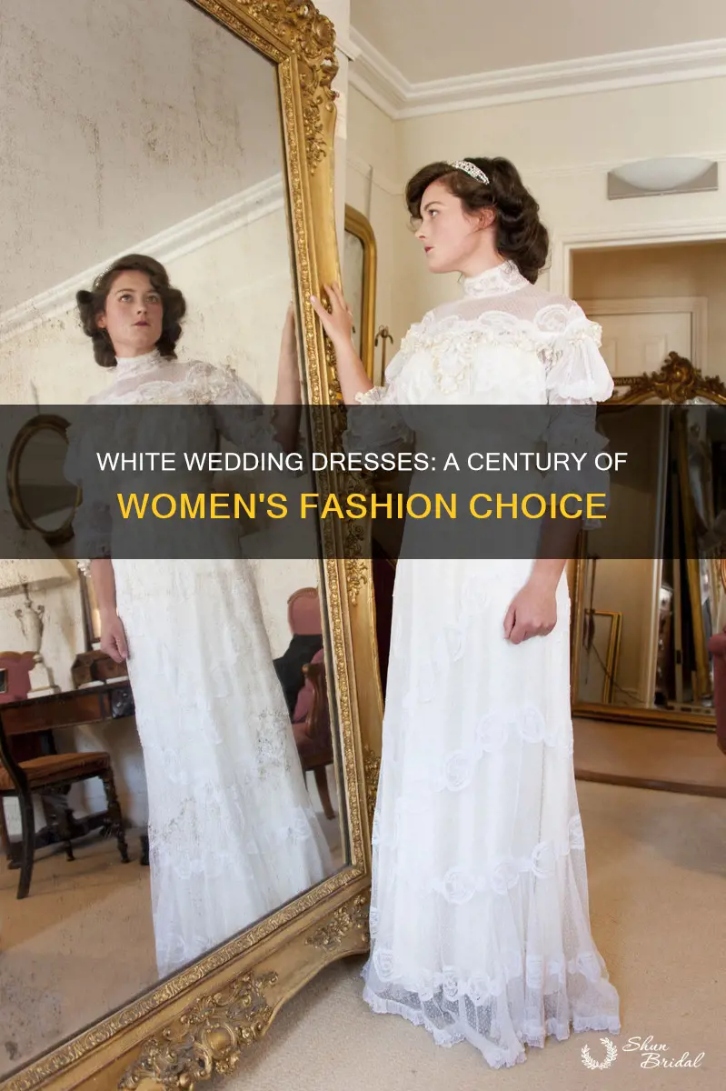 did women wear white wedding dress 1919