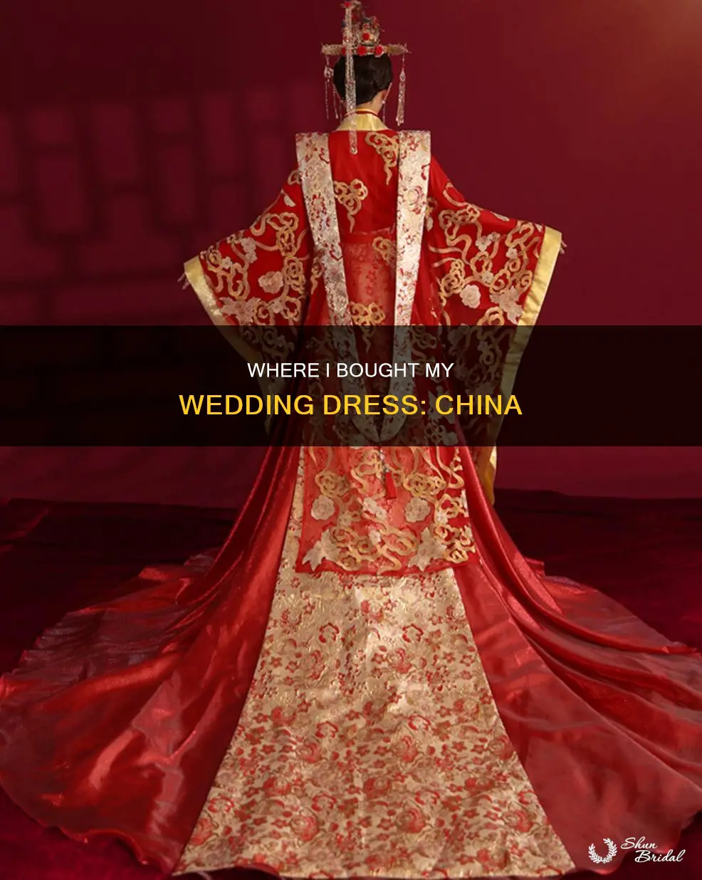 did you buy your wedding dress from china