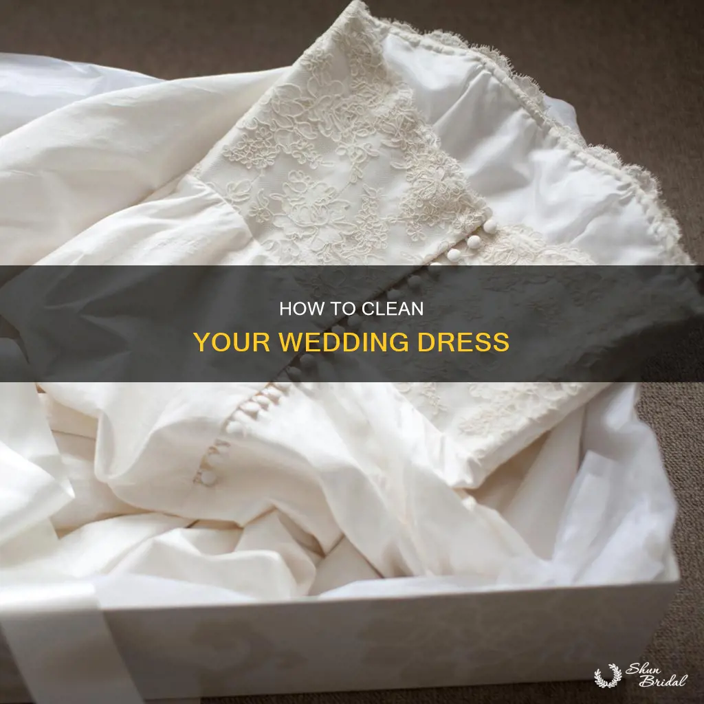 did you clean your wedding dress