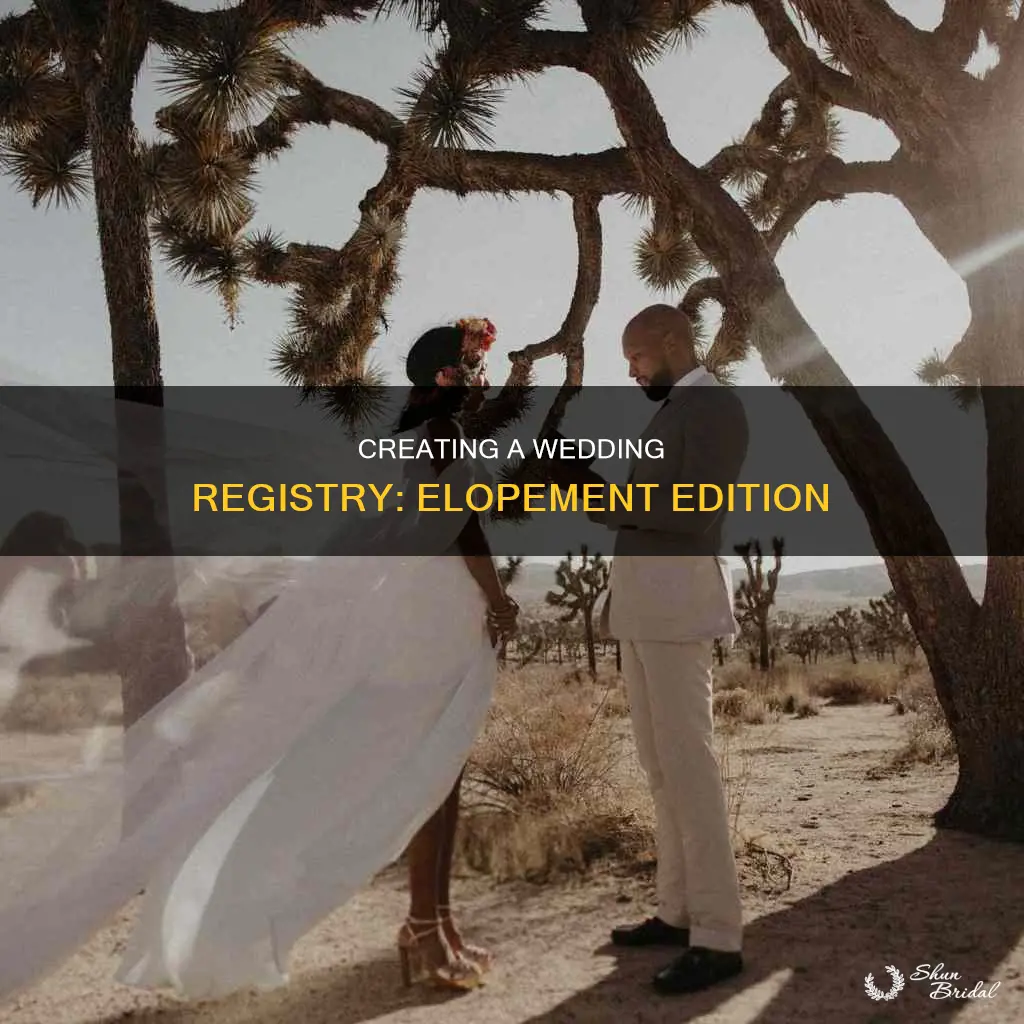 did you create a wedding registry for an elopement