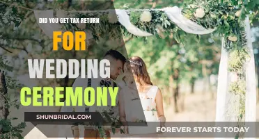 Can You Claim a Tax Return for Your Wedding Ceremony Expenses?