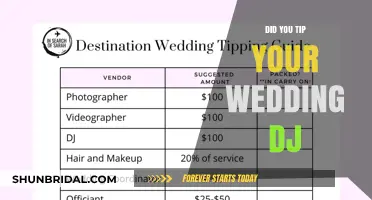 How Tipping Your Wedding DJ Works