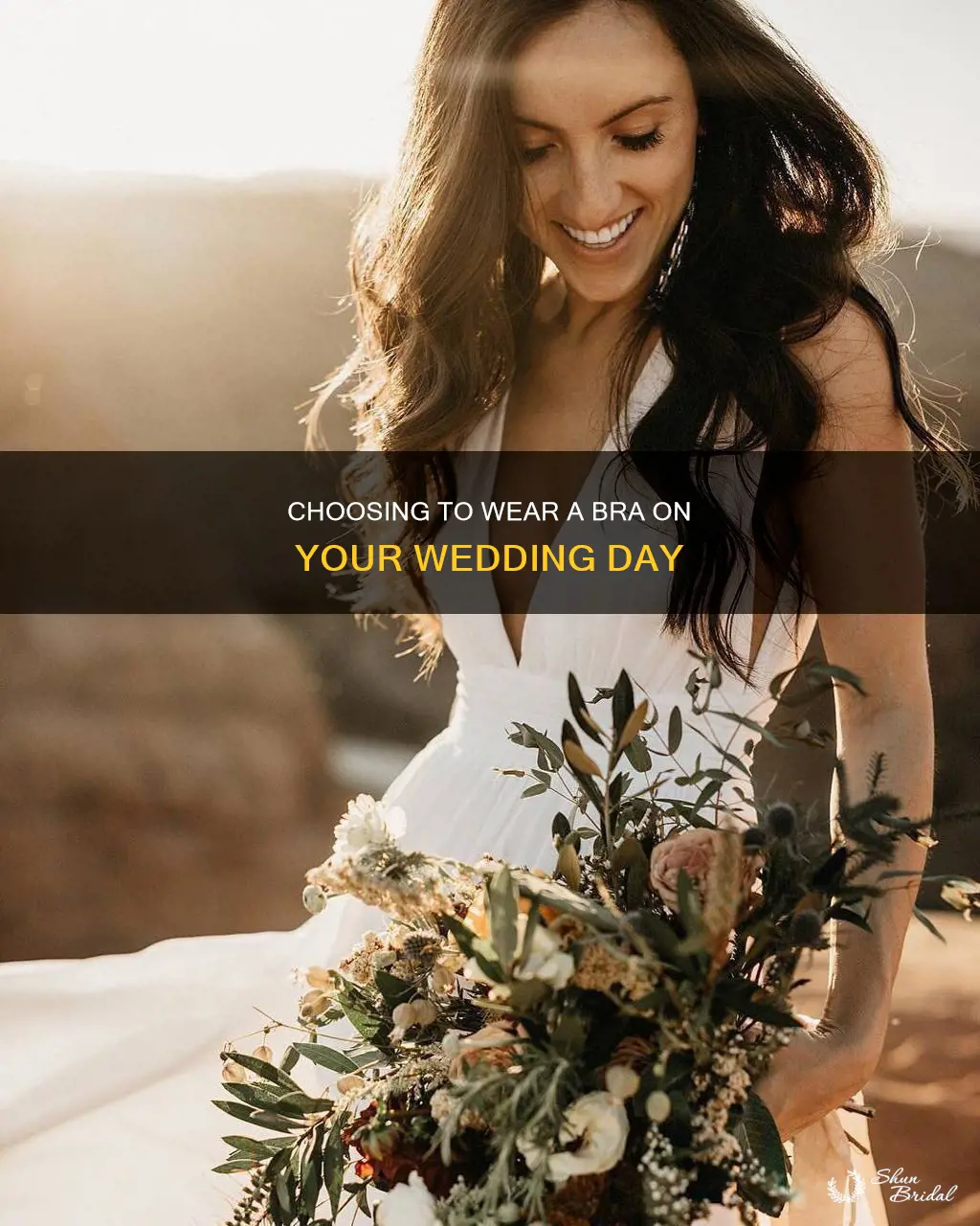 did you wear a bra with your wedding dress