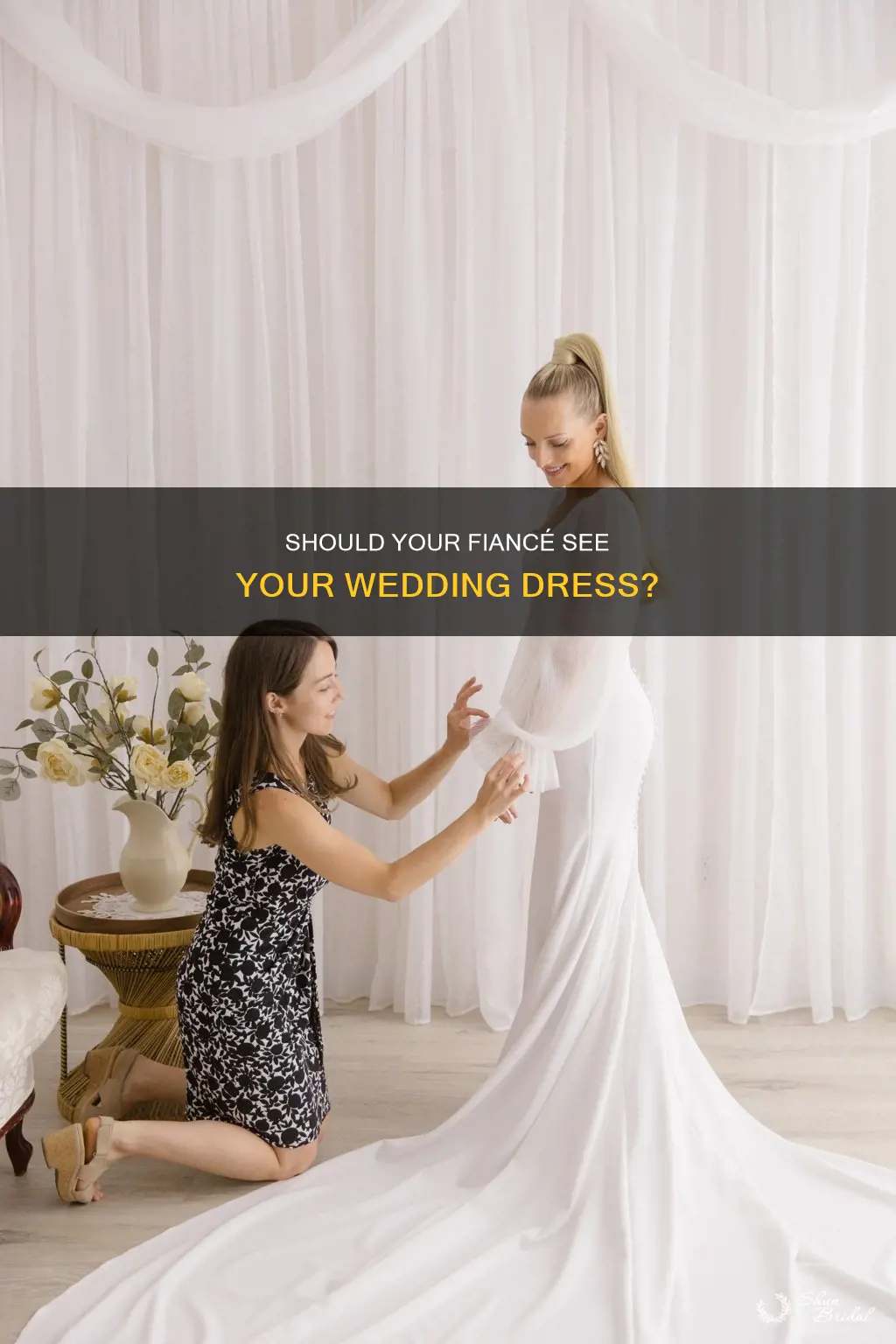 did your fiance see your wedding dress