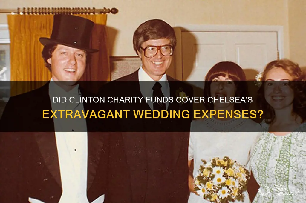 didn clinton charity pay for wedding
