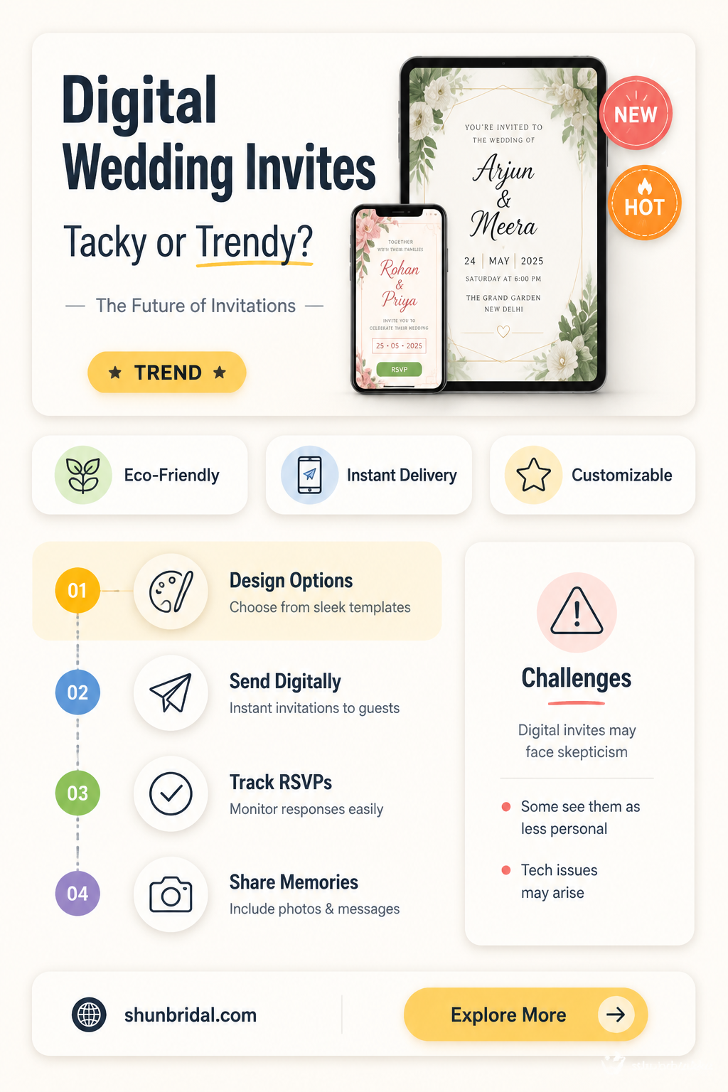 are digital wedding invitations tacky
