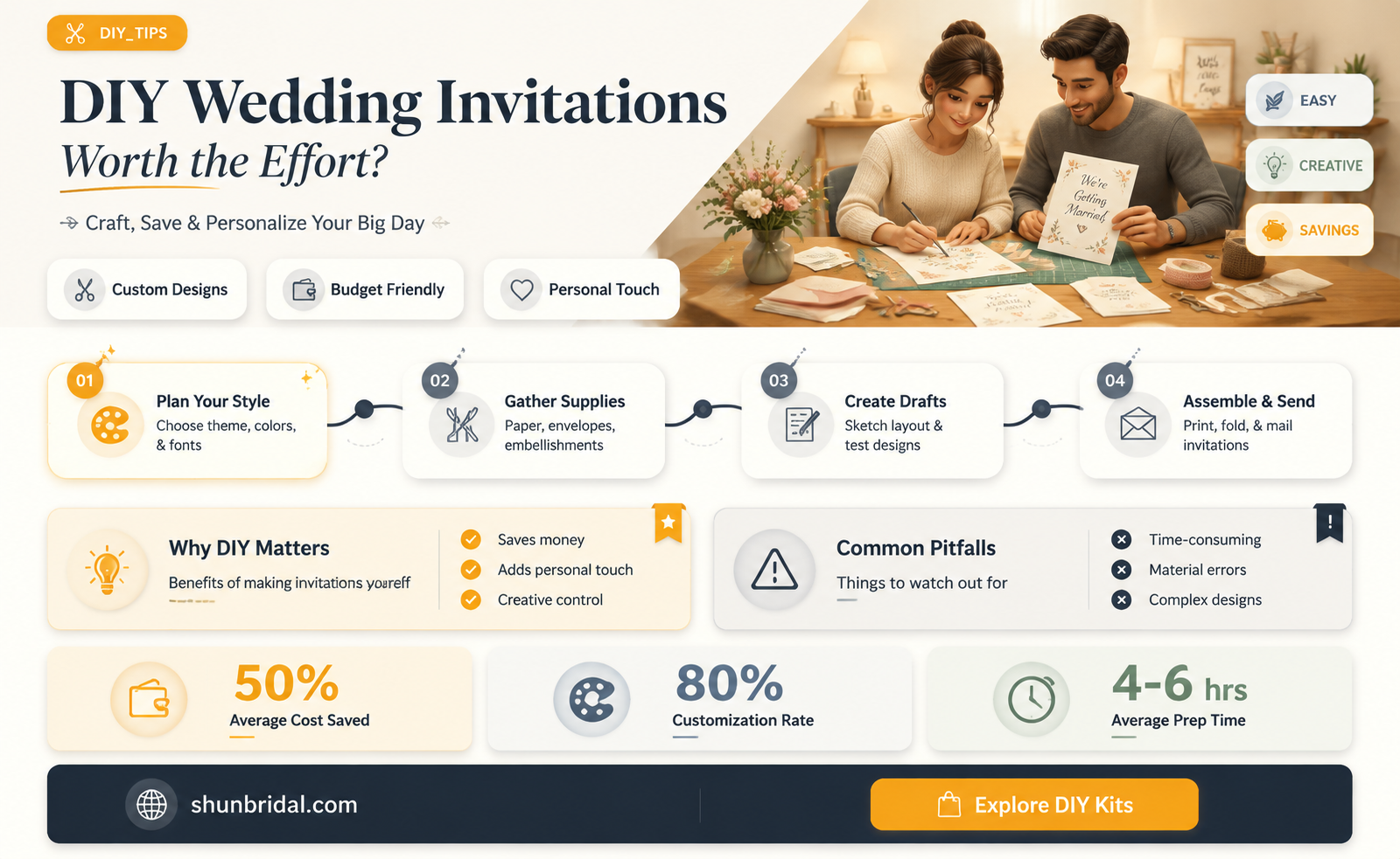 are diy wedding invitations worth it