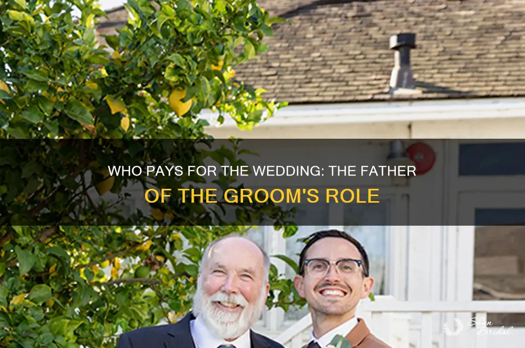 do a sons father pay for the wedding