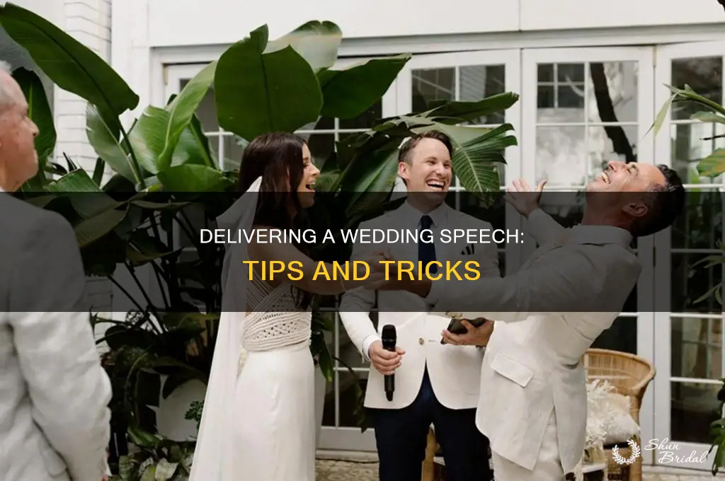 do a speech at wedding