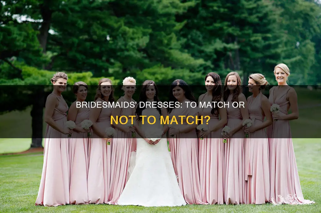 do all bridesmaids have to wear the same dress