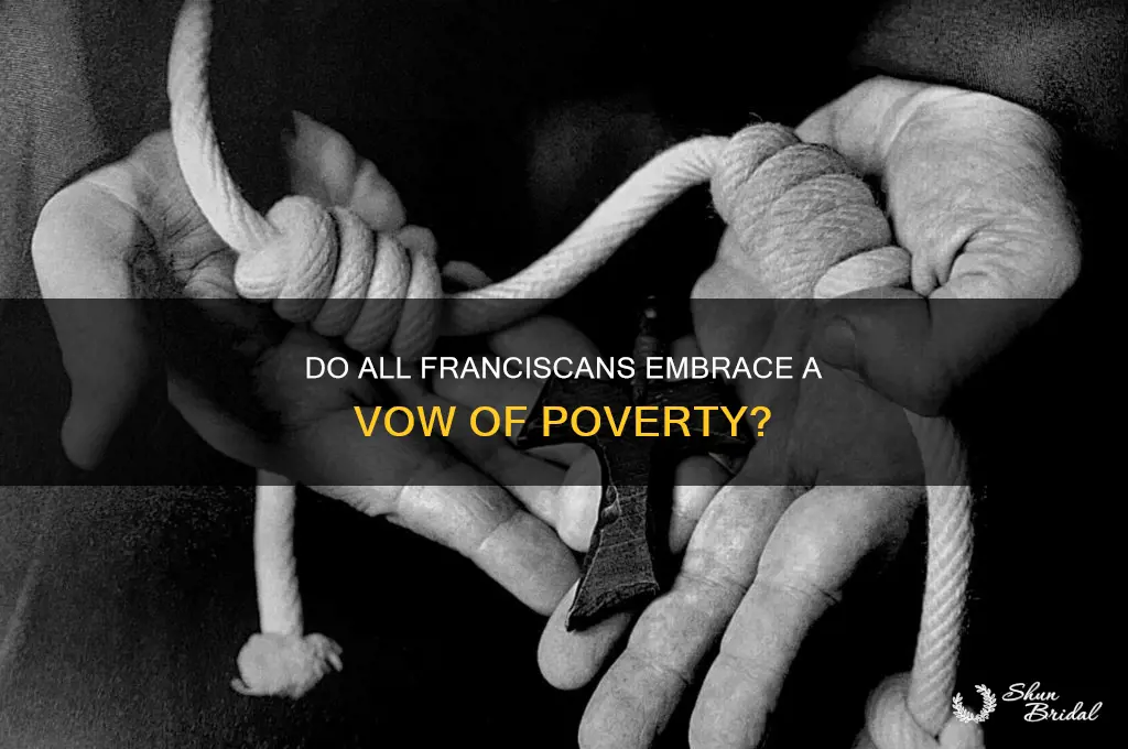 do all franciscans take a vow of poverty