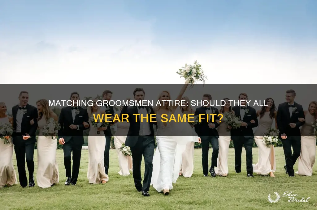 do all groomsmen wear the same fit