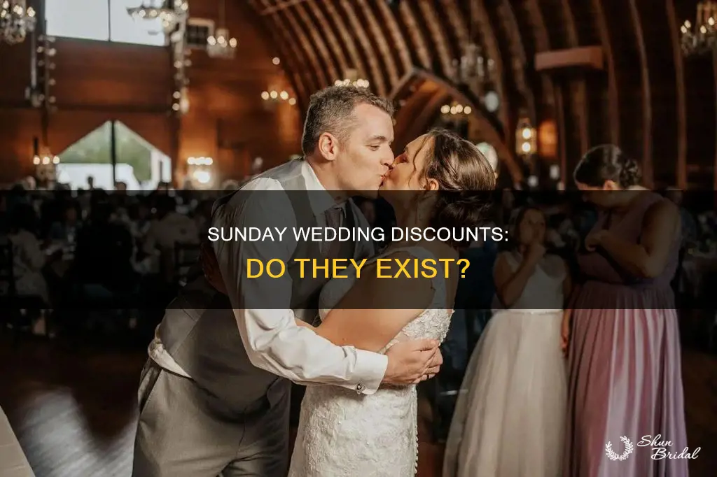 do all venues have sunday discounts for weddings