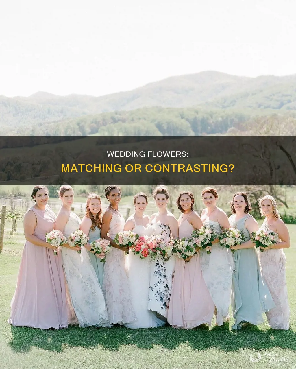 do all wedding flowers have to match