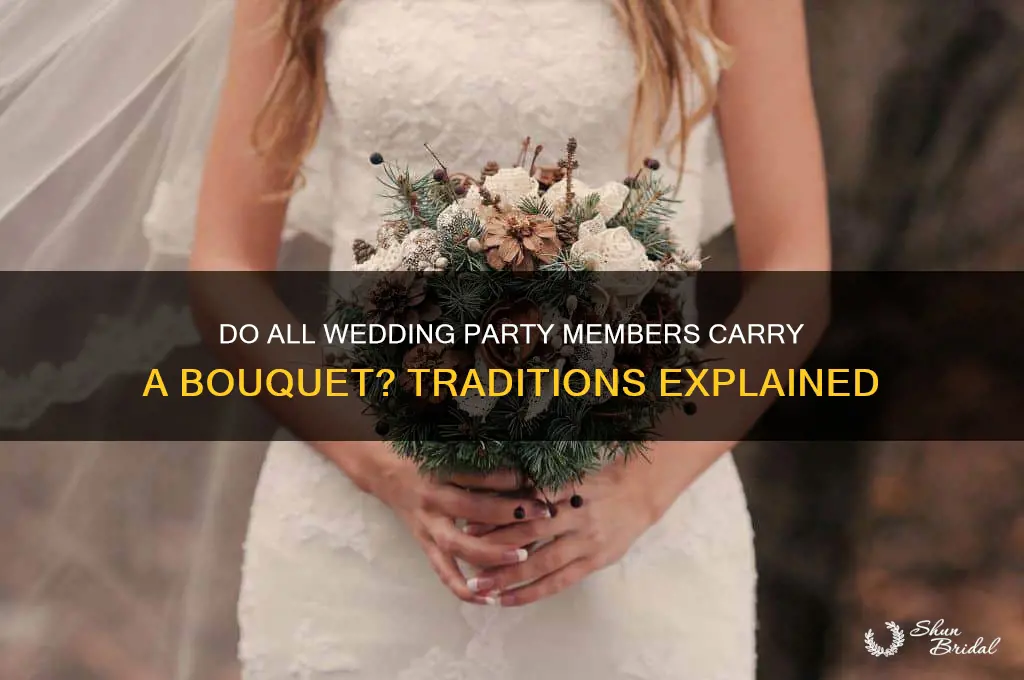 do all wedding party carry a bouquet