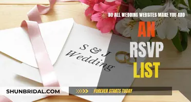 Explore Wedding Websites: RSVPs, a Mandatory Feature?