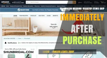 Amazon Wedding Registry: Shipping Times and Details