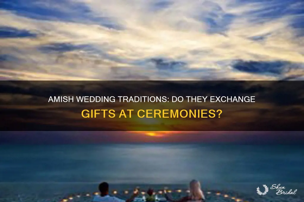 do amish give wedding gifts