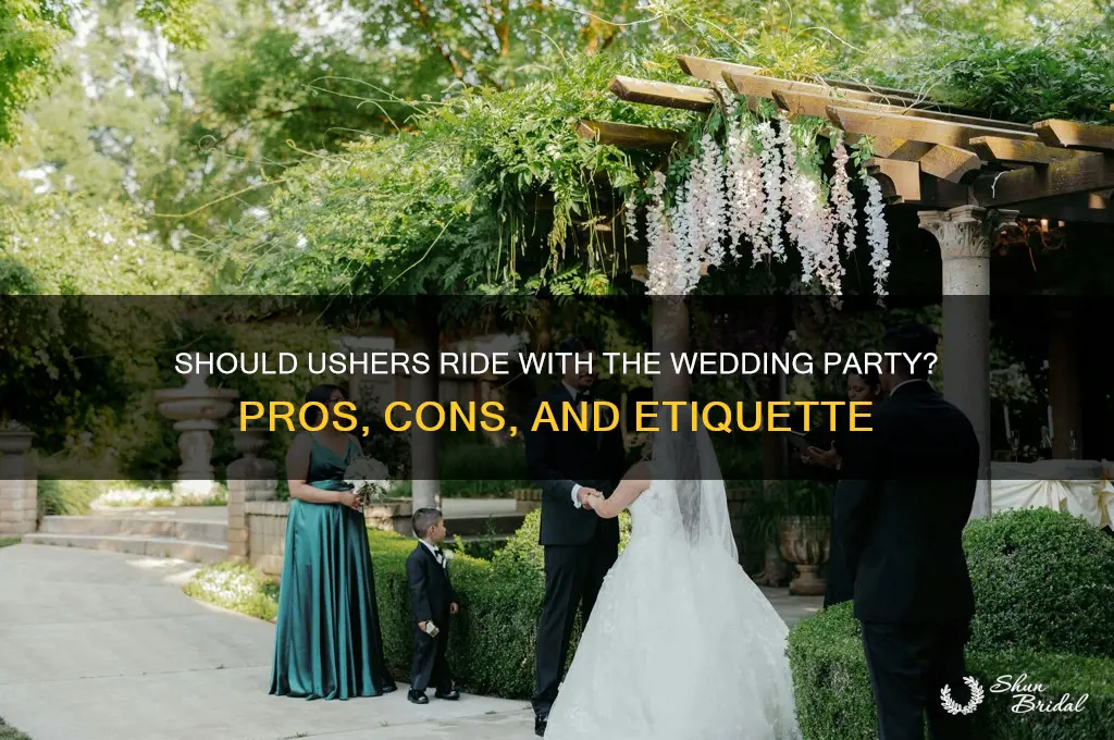 do an ushers ride with the wedding party